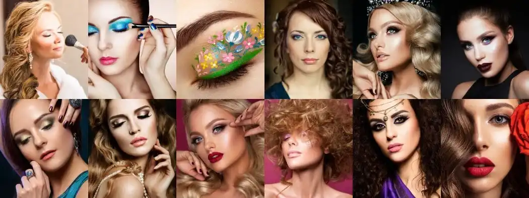 Multiple women hair styles